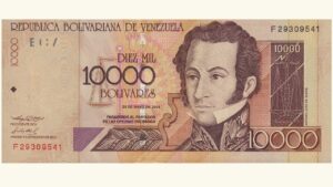 VENEZUELA, 10.000 Bolívares, Mayo-25-2004, Serie F8, UNC.