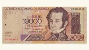 VENEZUELA, 10.000 Bolívares, Mayo-25-2004, Serie F8, UNC.