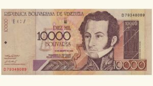 VENEZUELA, 10.000 Bolívares, Agosto-13-2002, Serie D8, UNC.