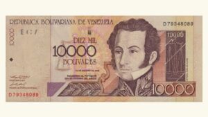 VENEZUELA, 10.000 Bolívares, Agosto-13-2002, Serie D8, UNC.