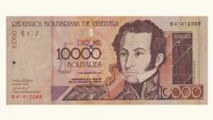VENEZUELA, 10.000 Bolívares, Agosto-16-2001, Serie B8, UNC.
