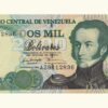 VENEZUELA, 2.000 Bolívares, Diciembre-21-1995, Serie A8, UNC.