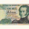 VENEZUELA, 2.000 Bolívares, Diciembre-21-1995, Serie B8, UNC.