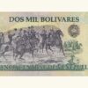VENEZUELA, 2.000 Bolívares, Agosto-6-1998, Serie F8, UNC. - Imagen 2