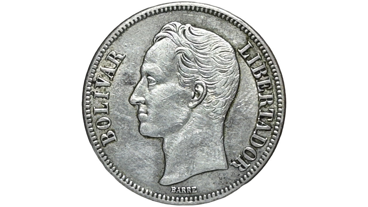 EE.UU. DE VENEZUELA, 5 Bolívares, 1929, XF+/AU. **FUERTE** - Imagen 2