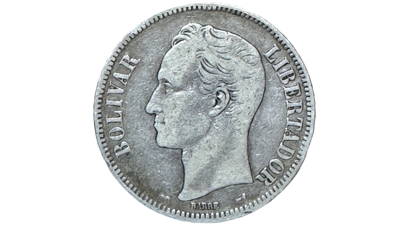 EE.UU. DE VENEZUELA, 5 Bolívares, 1905, VF. **FUERTE** - Imagen 2