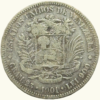 EE.UU. DE VENEZUELA, 5 Bolívares, 1901, VF.  **FUERTE**