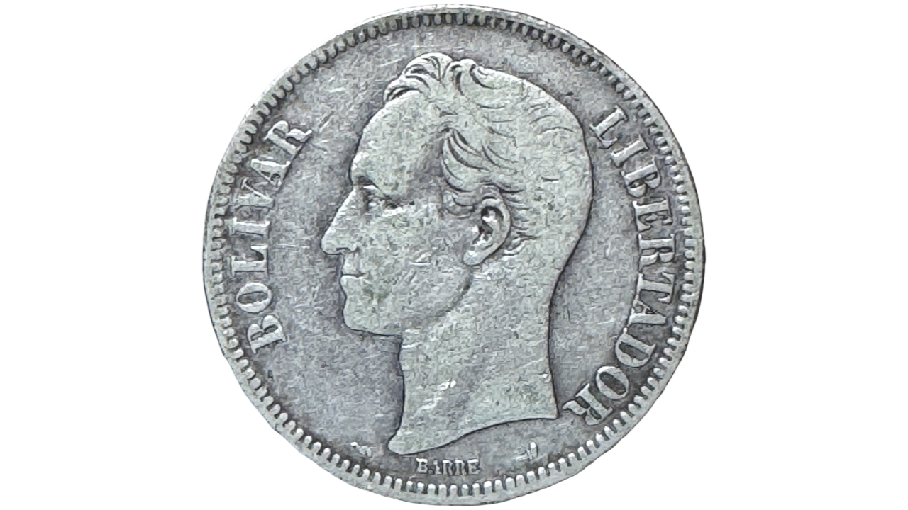 EE.UU. DE VENEZUELA, 5 Bolívares, 1901, VF. **FUERTE** - Imagen 2