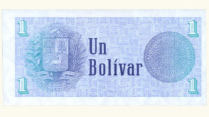 VENEZUELA, 1 Bolívar, Octubre-05-1989, Serie X8, UNC.  **REPOSICION**