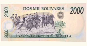 VENEZUELA, 2.000 Bolívares, Diciembre-21-1995, Serie B8, UNC.