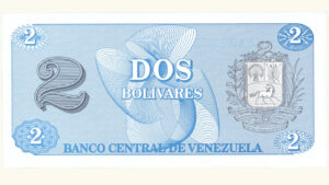 VENEZUELA 2 Bolívares “Tinoquito”, Oct-05-1989, Serie AA7 UNC