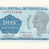 VENEZUELA, 2 Bolívares, Octubre-05-1989, Serie AW7, UNC.  **TINOQUITO**