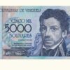 VENEZUELA, 5.000 Bolívares, Mayo-25-2004, Serie Z8, AU+.  **REPOSICION**