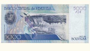 VENEZUELA, 5000 Bolívares, Mayo-25-2004, Serie Z8, AU+.  **REPOSICION**