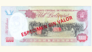 VENEZUELA, 1000 Bolívares, Febrero-05-1998, Serie 8, UNC.  **ESPECIMEN SIN VALOR**