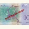 VENEZUELA, 100 Bolívares Soberanos, Enero-15-2018, Serie A8, UNC.  **MUESTRA SIN VALOR** - Imagen 2