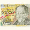VENEZUELA, 20.000 Bolívares, Agosto-16-2001, Serie A8, UNC.  **MUESTRA SIN VALOR**