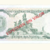 VENEZUELA, 20 Bolívares, Octubre-06-1981, Serie 8, UNC.  **ESPECIMEN SIN VALOR** - Imagen 2