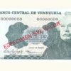 VENEZUELA, 20 Bolívares, Junio-05-1995, Serie 8, UNC.  **ESPECIMEN SIN VALOR**