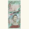 VENEZUELA, 2 Bolívares Soberanos, Enero-15-2018, Serie A8, UNC.  **MUESTRA SIN VALOR**