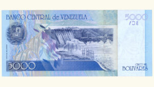 VENEZUELA, 5000 Bolívares, Agosto-13-2002, Serie A8, UNC.  **MUESTRA SIN VALOR**