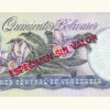 VENEZUELA, 500 Bolívares, Febrero-05-1998, Serie 8, UNC.  **ESPECIMEN SIN VALOR** - Imagen 2