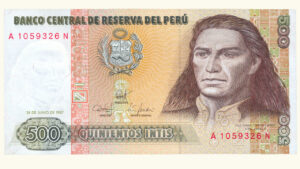 PERU, 500 Intis, Junio-26-1987, Serie A7N, UNC.