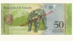 VENEZUELA, 50 Bolívares Fuertes, Marzo-20-2007, Serie A8, UNC.  **MUESTRA SIN VALOR**