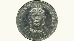 VENEZUELA, Medalla Serie Caciques De Venezuela, 9 Dineros, 1959, XF.  **CACIQUE MANAURE**