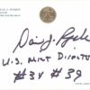 EE.UU., David J. Ryder - Director Casa De La Moneda Estados Unidos (UNITED STATES MINT) **AUTOGRAFO**