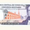 VENEZUELA 50 Bolívares , Noviembre-03-1988, Serie S8 AU+/UNC