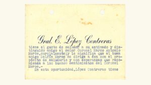 VENEZUELA, Tarjeta de Presentación Presidencial, Gral. Eleazar López Contreras, Mayo-19-1930.