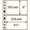 LEUCHTTURM, Hojas Transparentes de 2 Bolsillos - 5 Unidades.  **GRANDE 2C** - Imagen 3