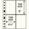 LEUCHTTURM, Hojas Transparentes de 4 Bolsillos - 5 Unidades.  **GRANDE 2CT** - Imagen 3
