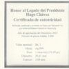 Estuche Con Certificado, Honor Al Legado De Hugo Chávez - 2013 - Imagen 4