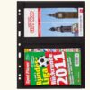 LEUCHTTURM, Hojas Negras Dobles de 2 Bolsillos - 5 Unidades.  **GRANDE 2S**