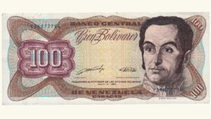 VENEZUELA 100 Bolívares, Mayo-31-1990, Serie Y8, XF+