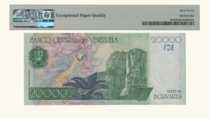 VENEZUELA, 20.000 Bolívares, Agosto-24-1998, Serie Z8, PMG67-EPQ.  **REPOSICION**