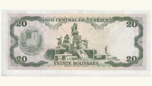 VENEZUELA 20 Bolívares, Sept-18-1979, Serie C7, UNC