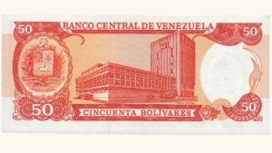 VENEZUELA, 50 Bolívares, Mayo-31-1990, Serie A8, UNC.