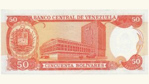 VENEZUELA 50 Bolívares, Diciembre-08-1992, Serie K8, AU+/UNC