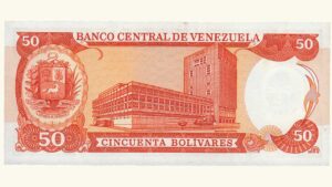VENEZUELA 50 Bolívares , Noviembre-03-1988, Serie X8, UNC