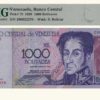 VENEZUELA, 1.000 Bolívares, Septiembre-10-1998, Serie Z8, PMG67-EPQ.  **REPOSICION** (fas)