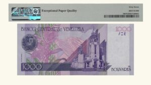 VENEZUELA, 1.000 Bolívares, Septiembre-10-1998, Serie Z8, PMG67-EPQ.  **REPOSICION** (fas)