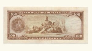 VENEZUELA, 100 Bolívares, Mayo-26-1970, Serie Y7, XF/AU.