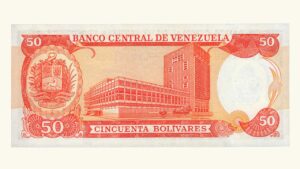 VENEZUELA 50 Bolívares, Diciembre-08-1992, Serie L8, UNC