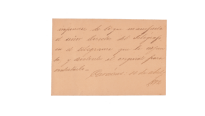 VENEZUELA, Tarjeta de Presentación Presidencial , Dr. Raimundo Andueza Palacio, Abril-10-1892