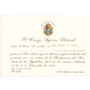 VENEZUELA, Tarjeta de Invitación, Consejo Supremo Electoral al Dr. Isaac J. Pardo, 1958