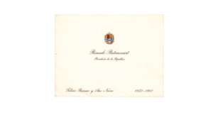 VENEZUELA, Tarjeta de Salutación de Fin de Año, Presidente Dr. Rómulo Betancourt, 1959-1960
