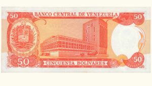 VENEZUELA, 50 Bolívares, Diciembre-8-1992, Serie M7, UNC.